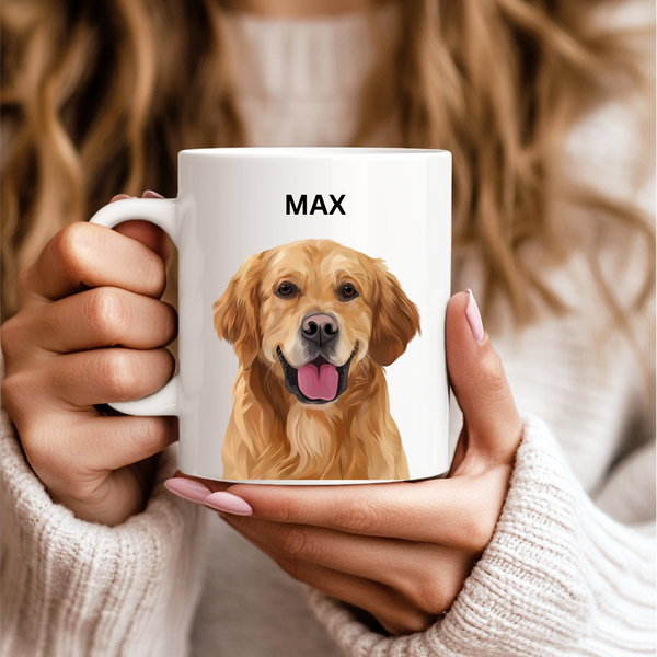 Modern - Custom Pet Portrait Mug
